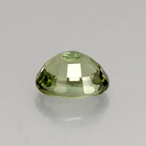 Turmalina verde natural de 1,46 ct, corte óvalo, VVS-VS