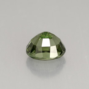 Turmalina verde natural de 1,18 ct, corte óvalo, VVS