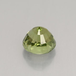 Turmalina verde natural de 1,43 ct, corte redondo, VVS-VS