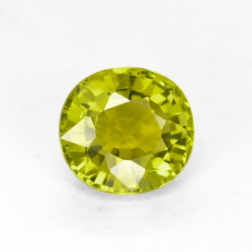 Turmalina verde natural de 1,11 ct, corte óvalo, VVS-VS