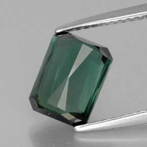 Turmalina verde natural de 2,56 ct, corte esmeralda, VVS-VS