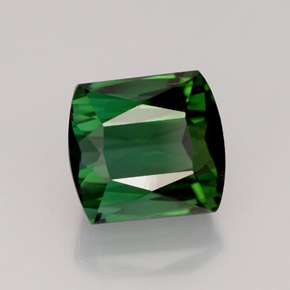 Turmalina verde natural de 3,57 ct, forma elegante, VVS