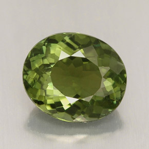 Turmalina verde natural de 2,01 ct, corte óvalo, VVS-VS