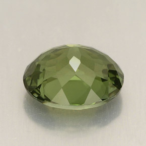 Turmalina verde natural de 2,01 ct, corte óvalo, VVS-VS
