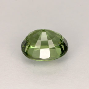 Turmalina verde natural de 1,10 ct, corte óvalo, VVS