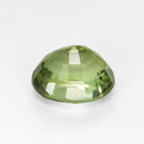 Turmalina verde natural de 1,28 ct, corte óvalo, VVS-VS