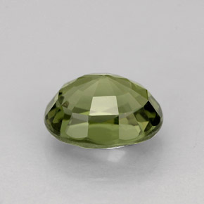 Turmalina verde natural de 1,34 ct, corte óvalo, VVS-VS