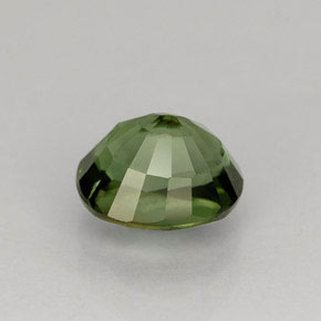 Turmalina verde natural de 1,33 ct, corte óvalo, VS
