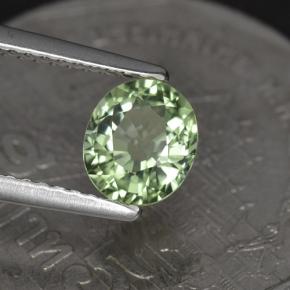 Turmalina verde natural de 1,00 ct, corte óvalo, VVS