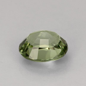 Turmalina verde natural de 1,20 ct, corte óvalo, VVS