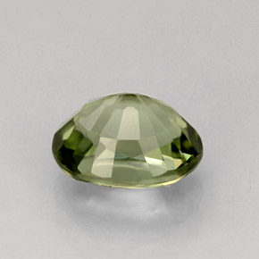 Turmalina verde natural de 1,27 ct, corte óvalo, VVS-VS