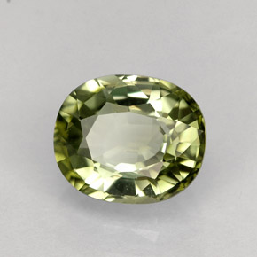 Turmalina verde natural de 1,54 ct, corte óvalo, VVS-VS