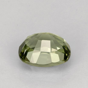 Turmalina verde natural de 1,54 ct, corte óvalo, VVS-VS