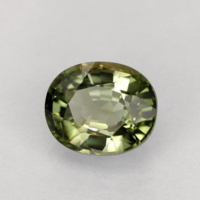 Turmalina verde natural de 1,50 ct, corte óvalo, VVS-VS