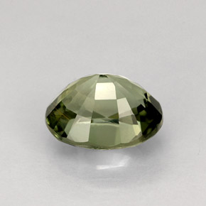 Turmalina verde natural de 1,25 ct, corte óvalo, VS
