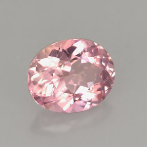 Turmalina rosa natural de 1,75 ct, corte óvalo, VVS-VS