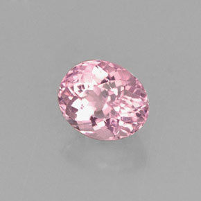 Turmalina rosa natural de 0,99 ct, corte óvalo, VVS-VS