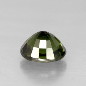 Turmalina verde natural de 1,02 ct, corte óvalo, VVS-VS