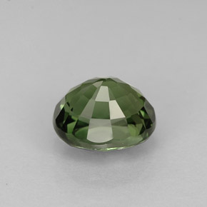 Turmalina verde natural de 1,05 ct, corte óvalo, VVS