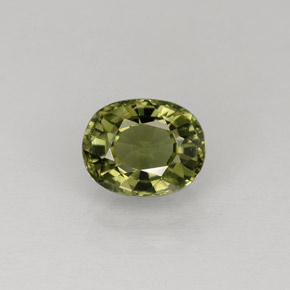Turmalina verde natural de 1,00 ct, corte óvalo, VVS-VS