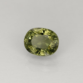 Turmalina verde natural de 1,00 ct, corte óvalo, VVS-VS