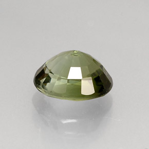 Turmalina verde natural de 1,06 ct, corte óvalo, VVS-VS