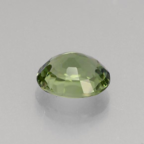 Turmalina verde natural de 0,86 ct, corte óvalo, VVS
