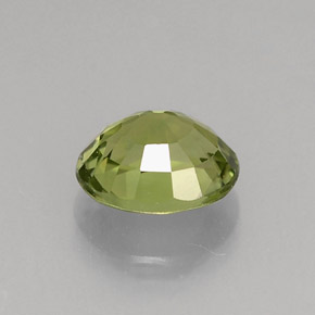 Turmalina verde natural de 0,89 ct, corte óvalo, VVS