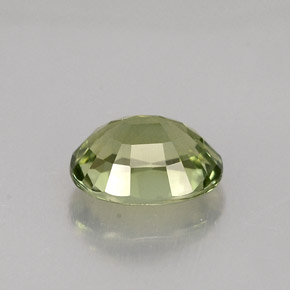 Turmalina verde natural de 1,41 ct, corte óvalo, VVS