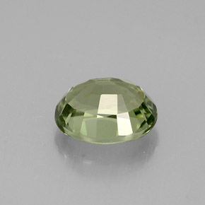 Turmalina verde natural de 1,39 ct, corte óvalo, VVS