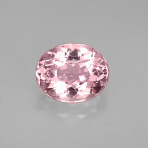Turmalina rosa natural de 1,65 ct, corte óvalo, VS