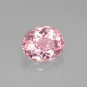Turmalina rosa natural de 1,65 ct, corte óvalo, VS