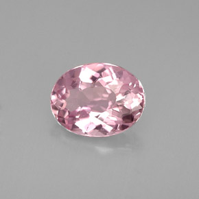 Turmalina rosa natural de 1,23 ct, corte óvalo, VVS-VS
