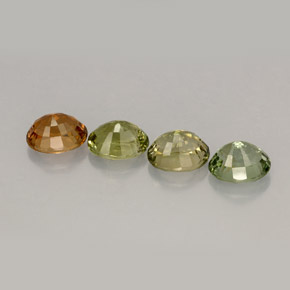 Gemas de turmalina multicolor natural de 3,12 ct, corte óvalo, VVS-VS
