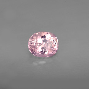 Turmalina rosa natural de 1,13 ct, corte óvalo, VS