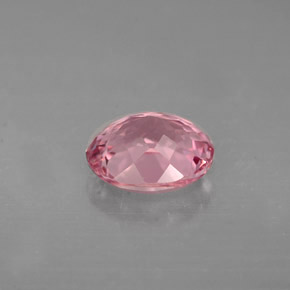 Turmalina rosa natural de 1,48 ct, corte óvalo, VVS-VS