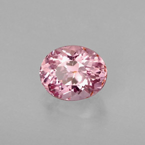 Turmalina rosa natural de 1,06 ct, corte óvalo, VVS-VS
