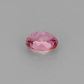 Turmalina rosa natural de 0,79 ct, corte óvalo, VVS-VS