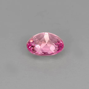 Turmalina rosa natural de 0,83 ct, corte óvalo, VS