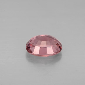 Turmalina rosa natural de 1,15 ct, corte óvalo, VVS