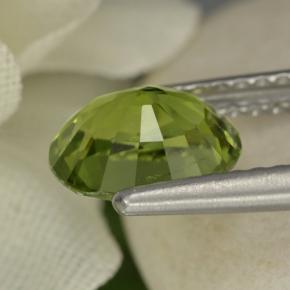 Turmalina verde natural de 1,28 ct, corte óvalo, VVS-VS