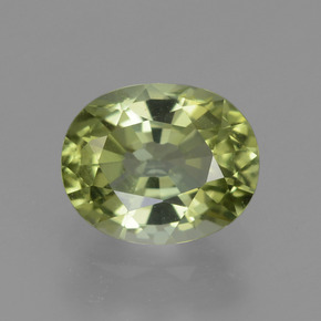 Turmalina verde natural de 1,06 ct, corte óvalo, VVS-VS