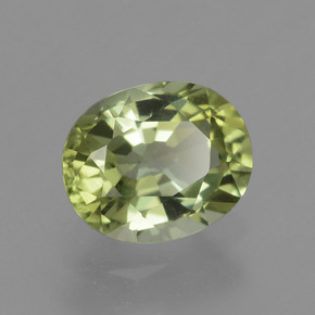 Turmalina verde natural de 1,06 ct, corte óvalo, VVS-VS