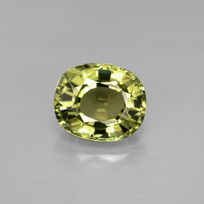 Turmalina verde natural de 1,57 ct, corte óvalo, VVS-VS