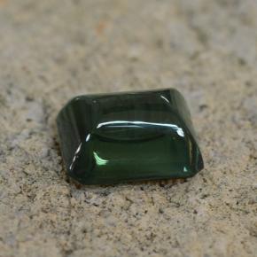 Turmalina verde natural de 2,28 ct, corte esmeralda, translúcido