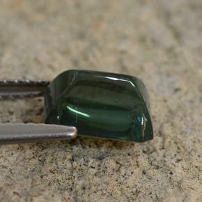 Turmalina verde natural de 2,28 ct, corte esmeralda, translúcido