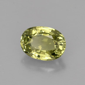 Turmalina verde natural de 0,99 ct, corte óvalo, VVS