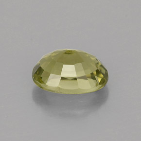 Turmalina verde natural de 0,99 ct, corte óvalo, VVS