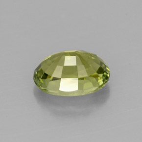 Turmalina verde natural de 0,98 ct, corte óvalo, VVS