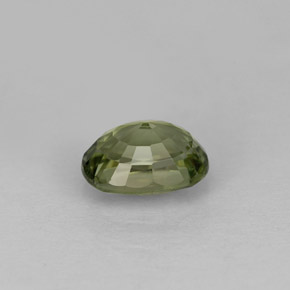 Turmalina verde natural de 0,98 ct, corte óvalo, VVS